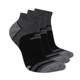 Women's 3-Pack Performance Golf Low Cut Socks by Skechers – Rayon, Black, Model S600178HG