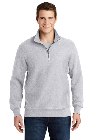 Unisex Super Heavyweight Quarter Zip Pullover Sweatshirt by SPORT-TEK – X-Small, Cotton, Polyester Blend, Athletic Heather, Model 191265490085