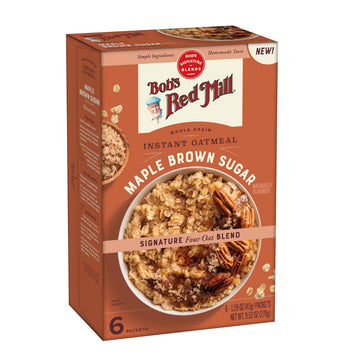Classic Instant Oatmeal Packets by Bob's Red Mill – 6 Count (Pack of 1), No Color, Model 0039978004888