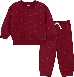 Gerber baby-boys Baby Boys Toddler 2-piece Fleece Sweatshirt and Jogger Set