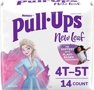 Pull-Ups New Leaf Girls' Disney Frozen Potty Training Pants, 4T-5T (38-50 lbs), 14 Ct