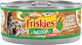 Purina Friskies Indoor Cat Food, Chunky Chicken & Turkey, (24) 5.5 oz Cans