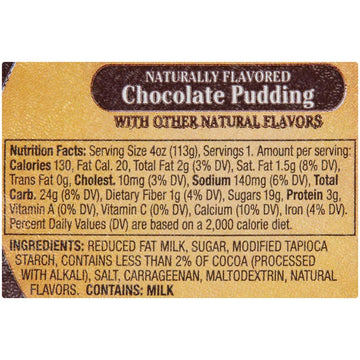 Chocolate Pudding by Kozy Shack – 4 Ounce (Pack of 48), Pack of 48