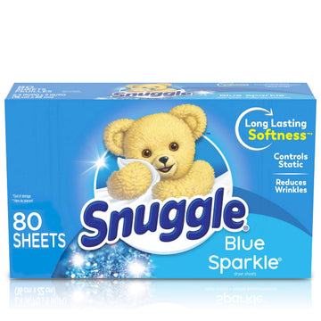 Fabric Softener Dryer Sheets by Snuggle – 80 Count (Pack of 1), White, Model 30072613451112