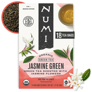 Jasmine Green Tea Pack of by Numi – 18 Count (Pack of 6), Pack of 6, Model six1
