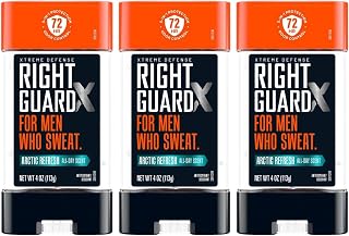 Right Guard Xtreme Defense Arctic Refresh Gel 4 Ounce Men (Pack of 3)