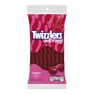 Pull 'n' Peel Licorice Candy by Twizzlers – 6.1 Ounce (Pack of 1), Red, Model T012