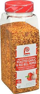 Lawry's Roasted Garlic & Red Bell Pepper Monterey Style Seasoning, 21 oz - One 21 Ounce Container of Roasted Red Bell Pepper Seasoning, Ideal on Fajitas, Meatballs, Shrimp and Vegetables