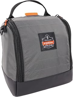 Ergodyne Arsenal 5185 Respirator Mask Storage Bag, Fits Half and Full Face Respirators, Zipper and Magnetic Closure,Gray