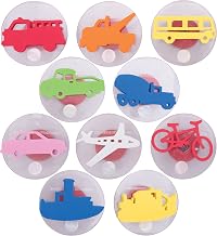 READY 2 LEARN Giant Stampers | Transportation Vehicles | Set of 10 | Stamps for Kids | Easy-Grip Washable Set for Toddlers, Crafts
