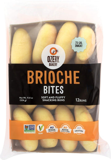 Ozery Bakery Brioche Bites by Ozery Bakery Inc. – 11.43 Count (Pack of 6), Tan, Pack of 6