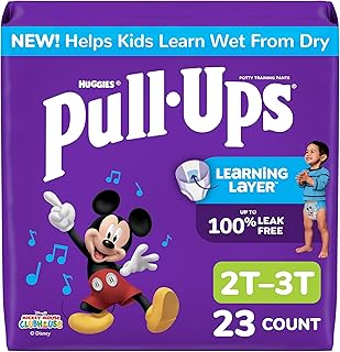 Pull-Ups Boys' Potty Training Pants, Size 2T-3T, 23 Count