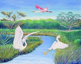 FL1105 12.5 x 18 in. Marsh Wings Flag