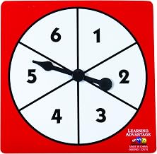 LEARNING ADVANTAGE 1-6 Number Spinners, Set of 5