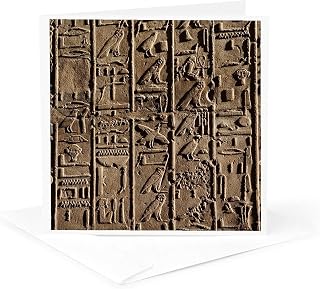 Ancient Hieroglyphics, Temple of Karnak, Luxor, Egypt-AF14 AJE0078 - Adam Jones 1 Greeting Card with envelope