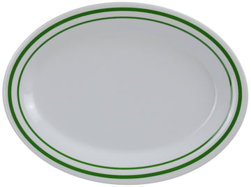 Pine Tree Oval Platter by Yanco – Large, Melamine, Pack of 12, Model PT-222