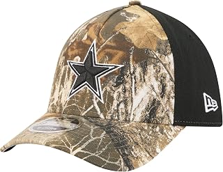 New Era Men's Camo/Black Dallas Cowboys Team Collection Realtree 39THIRTY M-Crown A-Frame Flex Hat