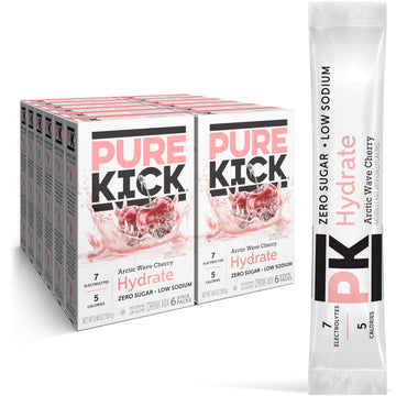 Hydration Singles To Go Drink Mix by PURE KICK – 0.11 Ounce (Pack of 72)