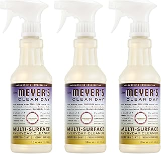 Mrs. MEYER'S CLEAN DAY Multi-Surface Everyday Cleaner, Compassion Flower Scent, 16 Fl Oz Bottle - 3 Pack | 16 fl oz, Removes Dirt and Freshens Surfaces, Everyday Use, All-Purpose Cleaner, Cruelty Free, Made with Essential Oils