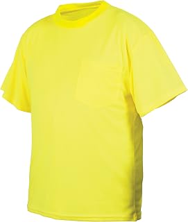 Pyramex RTS21 Series Hi Vis Lime Moisture Wicking No Reflective Stripe T-Shirt