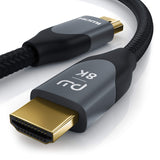 CSL - 8k HDMI Cable 2. by CSL-Computer – 3,0m (Meter), Nylon, black, Model 722303763722