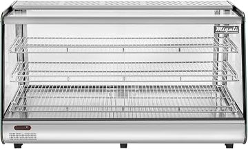 Migali C-HCT47 47" Wide Heated Counter-top Display Case, Straight Glass, Rear Sliding Doors