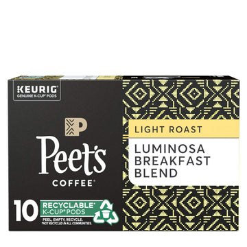 K-Cup Pack Colombia Luminosa by Peet's Coffee – 10 Count (Pack of 1), Model 507088