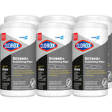Clorox Screen+ Sanitizing Wipes by CloroxPro – 75 Count (Pack of 6), White, Pack of 6, Model 66270