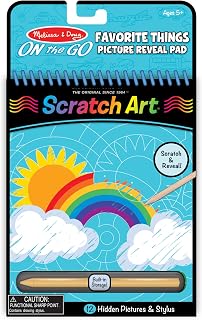 Melissa & Doug On The Go Scratch Art Hidden-Picture Pad - Favorite Things