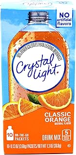 Crystal Light On The Go Sunrise Classic Orange Drink Mix - 10 Count (Pack of 1)
