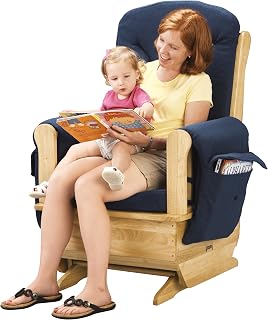Jonti-Craft 8150JC Glider Rocker, Blue Cushions