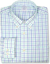Brooks Brothers Mens Regular Fit Lightweight Cotton Square Double Plaid Button Down Shirt,