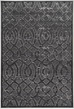Linon Hi Lo Trellis Blue Gray 8x10
