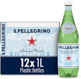 San Pellegrino S.Pellegrino Sparkling Natural Mineral Water, 33.8 fl oz. Plastic Bottles (Pack of 12)