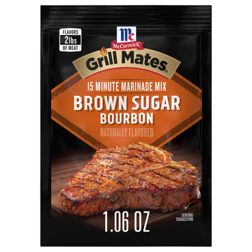 McCormick Brown Sugar Bourbon Marinade Mix by Grill Mates – 1.25 Ounce (Pack of 1), brown, Model 461112962102