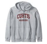 Curtis High School HS Staten Island NY Retro Zip Hoodie by Curtis High School T-Shirts & Gifts – Black, Model 8S0T97HEPN7