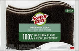 Scotch-Brite Greener Clean Heavy Duty Scrub Sponge, 3 Scrub Sponges