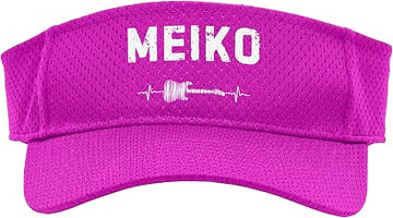 Meiko Guitar Heartbeat Music Guitarist Retro Vintage Sport Sun Visor