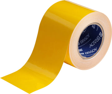 ToughStripe Floor Marking Tape - Yellow by Brady – 5.91"L x 2"W x 2.36"H, polyester, Yellow, Model 104312