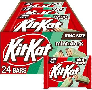 Kit Kat DUOS Dark Chocolate Mint Wafer King Size, Candy Bars, 3 oz (24 Count)