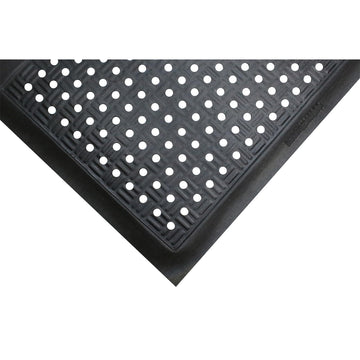 Cushion Station Anti-Fatigue Mat by The Andersen Company – Stock Size, Nitrile Rubber, Black, Model 371000316000