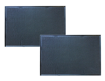 Rubber Service Spill Mat 2 Pack by AmeriHome – Medium, Rubber, Black, Pack of 2, Model SMAT2PK