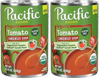 Pacific Foods Organic Condensed Tomato Soup, 10.75 oz Can (Pack of 2)