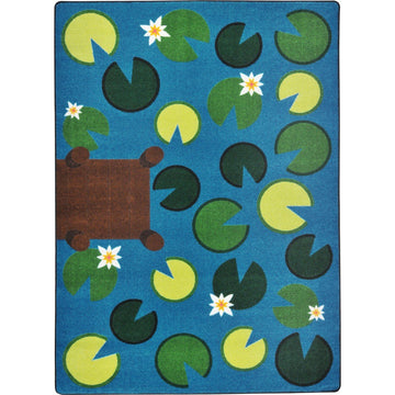Playful Pond Rug by Joy Carpets – 5'4" x 7'8" (Rectangular), Nylon, Multi Color, Model 1792C