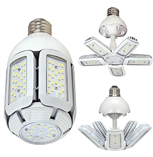 6 Pack Satco S9750 30 Watt Non-Dimmable HID Replacement 5000K Natural Light LED Light Bulb with Adjustable Beam Angle - Medium Base (200w Equivalent)