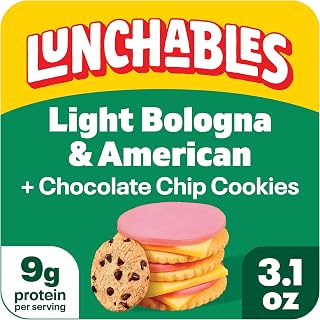 Lunchables Light Bologna & American w/Chocolate Chip Cookies, 3.1 oz