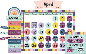 Teacher Created Resources® Oh Happy Day 96-Piece Calendar Bulletin Board Set