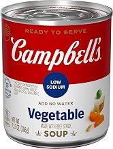 Campbell's Classic Low Sodium Ready To Serve Soup, Vegetables, (Pack of 24), 7.25 Ounce