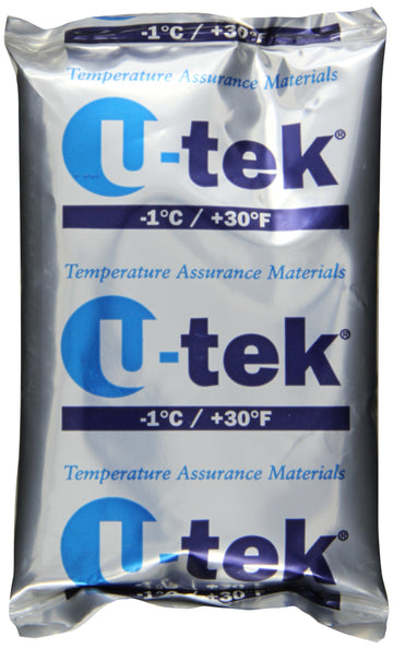 U-tek Phase Change Material Gel by Thermosafe – 6" L x 4" W x 0.75" H, Gel, Pack of 36