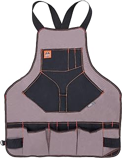 Ergodyne 13694 Arsenal 5704 Torso Length Work Tool Apron, 22-Pockets, Gray